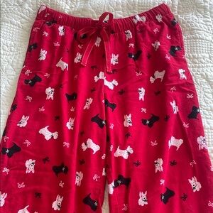 Kids Red Dog Print Pajama Pants